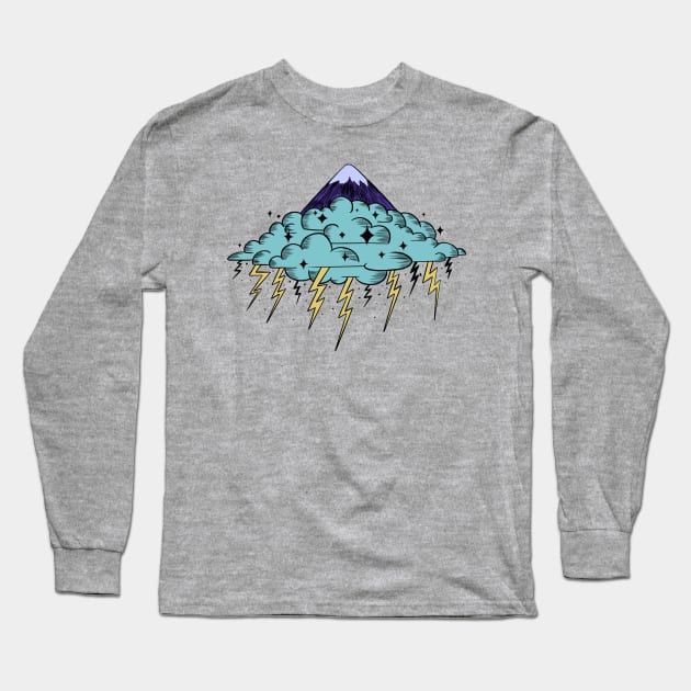 Storm Cloud Long Sleeve T-Shirt by Krumla